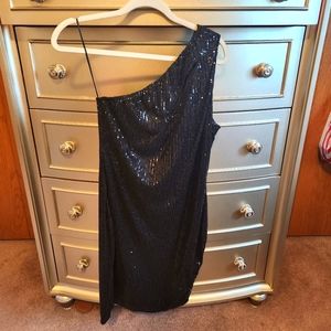 Pretty in Black Off Shoulder Sequin Black Dress 🖤